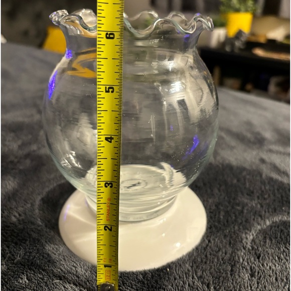 Tiny terrarium, fish bowl, cute planter, shabby chic piece - Picture 5 of 6